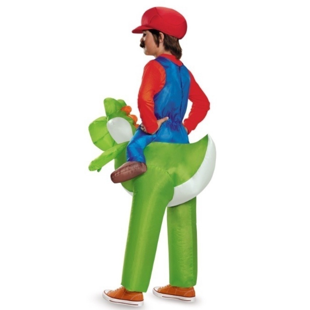 New Mario Riding Yoshi Child Costume​​​​